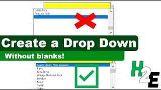 Create an Excel Drop Down List Without Blanks [upl. by Hedi]