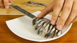 Mackerel Sashimi Made From Whole Fish [upl. by Kristine]