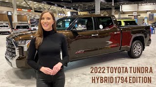 2022 TOYOTA TUNDRA iFORCE MAX 1794 EDITION Power Style amp Fewer Emissions [upl. by Tdnerb399]