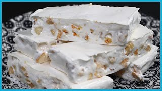 TORRONE BIANCO Morbido Fatto in Casa Italian Recipe [upl. by Ole]