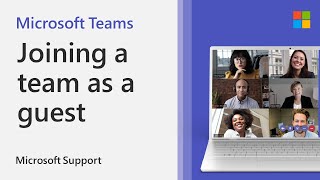 How to accept an invitation to join a team as a guest  Microsoft Teams [upl. by Idahs222]