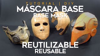 Máscara Base Completa en 2 Partes Reutilizable con Cinta Canela  Tutorial  DIY  ¿Cómo se Hace [upl. by Kcirrad972]