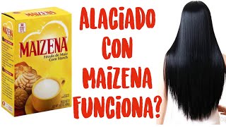 Cabello Lacio De Forma Natural Con Maizena  KERATINA CASERA [upl. by Nicholson]