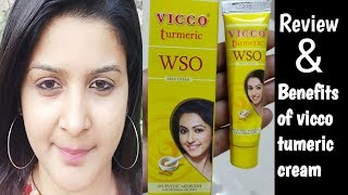 vicco turmeric wso cream review amp Benefits of Vicco turmeric cream in hindi [upl. by Otokam]