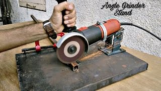 Homemade Angle Grinder Stand  Angle Grinder Support [upl. by Attolrahc]