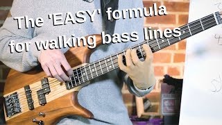 The SIMPLEST walking bass line formula  EXACTLY where to start [upl. by Asyar141]