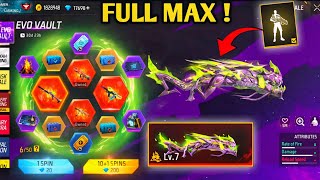 EVO M10 FULL MAX EVO VAULT  FREE FIRE NEW EVENT FF NEW EVENT TODAY NEW FF EVENT GARENA FREE FIRE [upl. by Wilfrid]