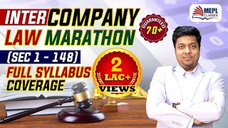 INTER COMPANY LAW Marathon  Sec 1 To 148  For NovDec 22  MEPL Mohit Agarwal [upl. by Murdocca5]