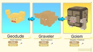 Pokémon Quest Geodude Evolved Into Graveler and Golem  Pokemon Geodude Evolution [upl. by Ahsed]