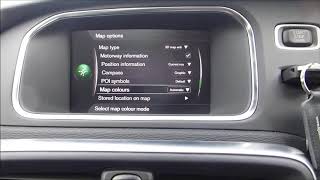 How to change the Navgation map on a Volvo V40 [upl. by Mohkos]