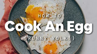 How to Cook an Egg Runny Yolk  Minimalist Baker Recipes [upl. by Manheim]