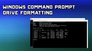 How to Format Hard Drives with Windows Command Prompt amp Disk Part [upl. by Chiarra]