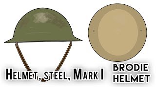 Brodie Helmet  Helmet steel Mark I World War I [upl. by Acemaj]