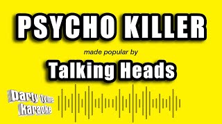 Talking Heads  Psycho Killer Karaoke Version [upl. by Llennej803]