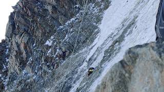 Rock Collapse  Goûter Route Goûter Couloir Mont Blanc [upl. by Hilar]