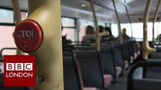 “Please hold on the bus is about to move” – BBC London News [upl. by Aneg]