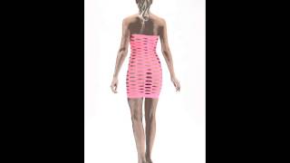 Wide Net Clubwear Tube Dress Pink [upl. by Esinert337]