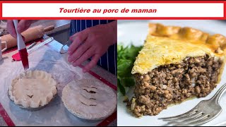 Tourtière traditionnelle québécoise de maman [upl. by Elburr]