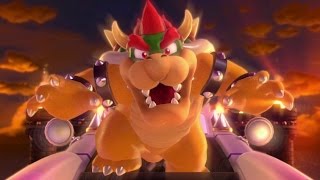 Super Mario 3D World  All Bowser Boss Fights 2 Player [upl. by Wester56]