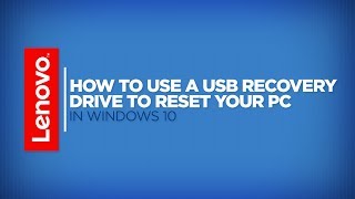 How To  Use a USB Recovery Drive to Reset Your PC in Windows 10 [upl. by Irolam]