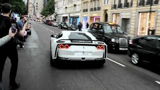 LOUDEST STRAIGHT PIPED Ferrari 812 NLARGO TERRORIZING London INSANE V12 SOUNDS [upl. by Droflim962]