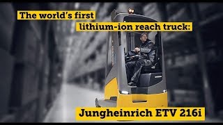 Jungheinrich LithiumIon Reach Truck ETV 216i English [upl. by Narot]