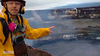 USGS Scientist Talks About Lava Lake in Halema‘uma‘u Crater [upl. by Notseh]