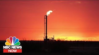 How Deregulated Natural Gas Flaring Is Impacting Texas  NBC News Now [upl. by Tilla626]