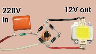 220v to 12v without transformer [upl. by Llehcor]