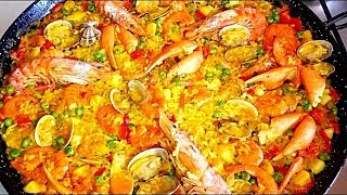 Paella de Marisco mi receta económicaA mi manera [upl. by Mauchi]