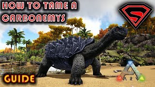 ARK HOW TO TAME A CARBONEMYS 2019  EVERYTHING YOU NEED TO KNOW ABOUT TAMING A CARBONEMYS [upl. by Aisel]