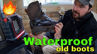 Beeswax for Waterproof Boots  Keep Leather Boots from Cracking [upl. by Eigram]