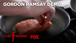 Gordon Ramsay Demonstrates How To Cook The Perfect Alaskan King Salmon  Season 1 Ep 1  THE F WORD [upl. by Adel140]