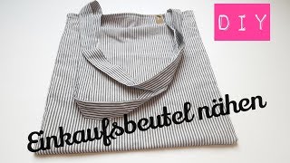 DIY Einkaufsbeutel nähen  Einkaufstasche nähen  Beutel nähen  DIY Kajuete [upl. by Kerrin612]