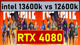 RTX 4080 benchmarks with intel 13600K vs 12600K 10 Games tested [upl. by Joleen]