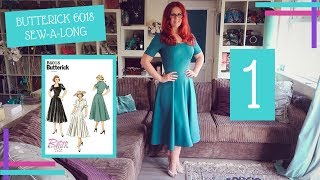 How To  Butterick 6018 SewAlong  Part 1  Tracing The Correct Size For Your Measurements [upl. by Iba]