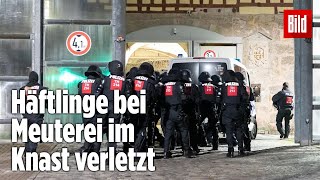 Gefängnismeuterei Polizei stürmt Knast in Thüringen  JVA Untermaßfeld [upl. by Libby]