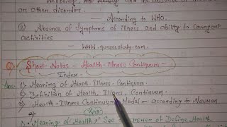 HEALTHILLNESS CONTINUUM MODEL [upl. by Wearing]