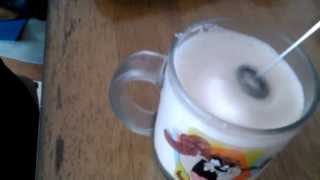 Aerolatte Review Frothing Cold Milk In Under 1 Minute [upl. by Goeselt]