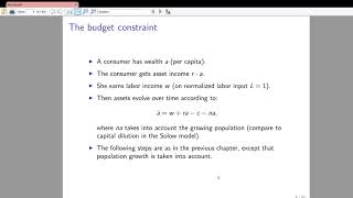 The RamseyCassKoopmans Model Part 1 Derivation [upl. by Reel]