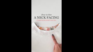 ✨How to Sew a Neck Facing✨ This is the easiest thus my forever favourite method [upl. by Fergus]