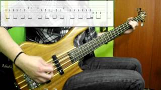 Bon Jovi  Livin On A Prayer Bass Cover Play Along Tabs In Video [upl. by Gilman277]