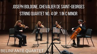 Joseph Bologne Chevalier de SaintGeorges  Quartet no 4 in C minor op 1 I Allegro Moderato [upl. by Osgood]