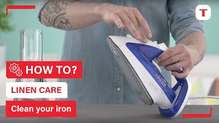 How to clean your iron  Tefal [upl. by Ardnohs]