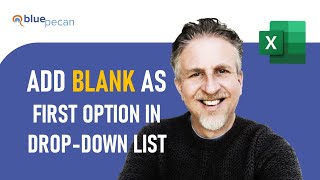 How to Add a Blank Item in a DropDown List in Excel  Add Blank as First Option [upl. by Nylirek40]