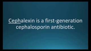 How to pronounce cephalexin Keflex Memorizing Pharmacology Flashcard [upl. by Dlareg]