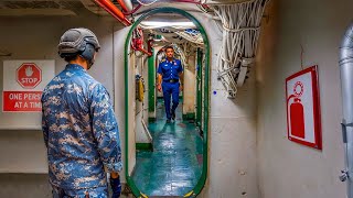 Why Do US Aircraft Carriers Have UNDERGROUND Tunnels [upl. by Llerot377]