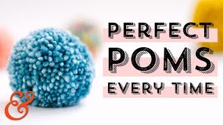 How to Make a PERFECT POM POM Every Time [upl. by Jaal935]