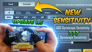 New Sensitivity Settings PUBG MOBILE 15 UPDATE ADS Gyroscope Sensitivity GuideTutorial [upl. by Towrey]