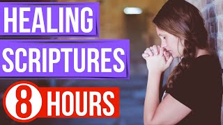 Healing Scriptures Bible verses for sleep with Gods Word ON Peaceful Scriptures [upl. by Llirrehs]